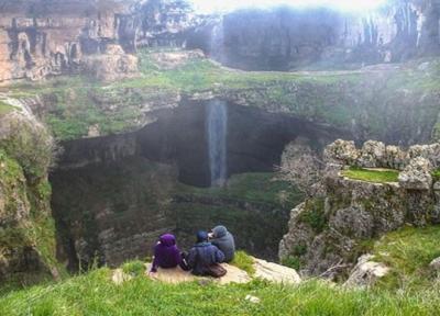 یک غار زیبا و افسانه ای در لبنان