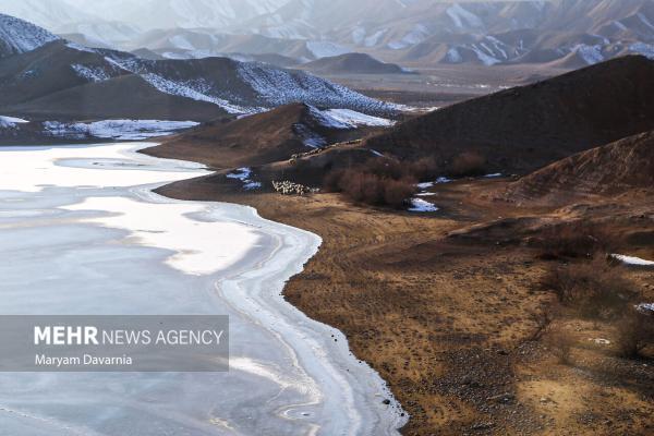 یخ بستن بند عبدل آباد بجنورد، عکس